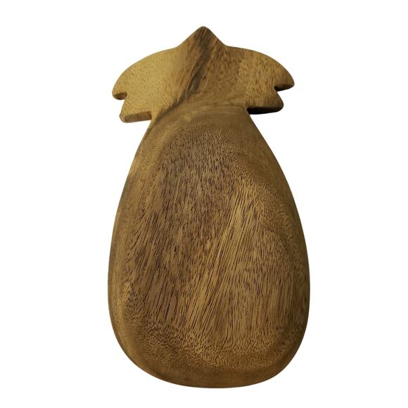 3 Vintage Hawaiian Monkey Pod Wooden Pineapple Bowls Handcrafted Trinket Decor - Picture 5 of 9